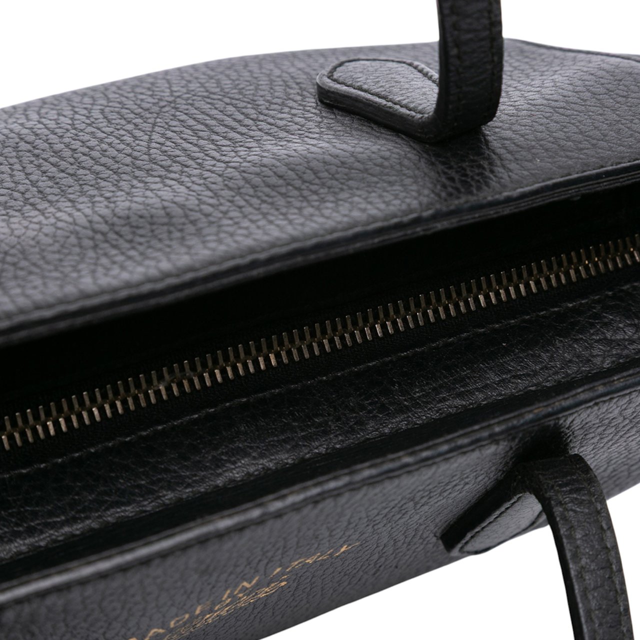 Gucci Mini Leather Swing Satchel Zwart