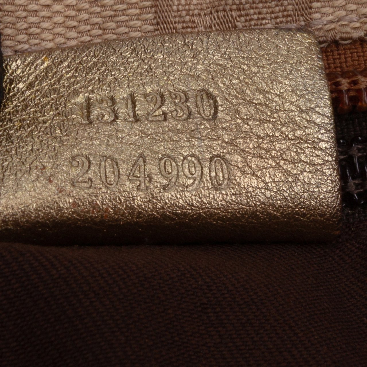 Gucci GG Canvas Web Tote Bruin