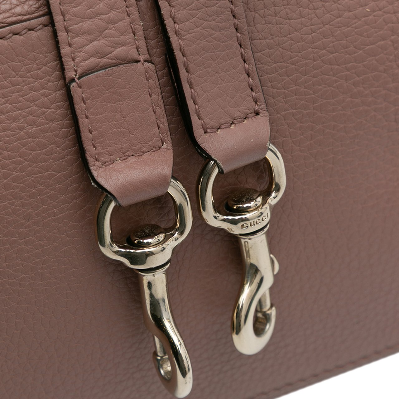 Gucci Medium Calfskin Bamboo Shopper Satchel Bruin