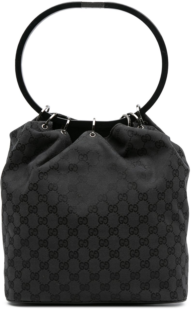 Gucci GG Canvas Ring Handbag Zwart