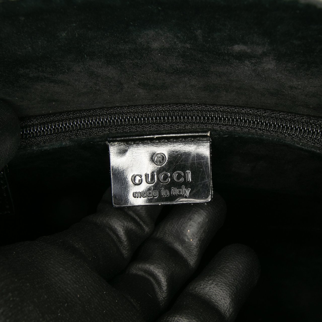 Gucci GG Canvas Ring Handbag Zwart