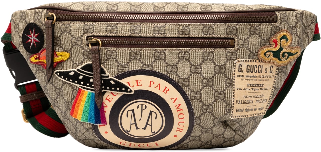 Gucci GG Supreme Courrier Belt Bag Bruin