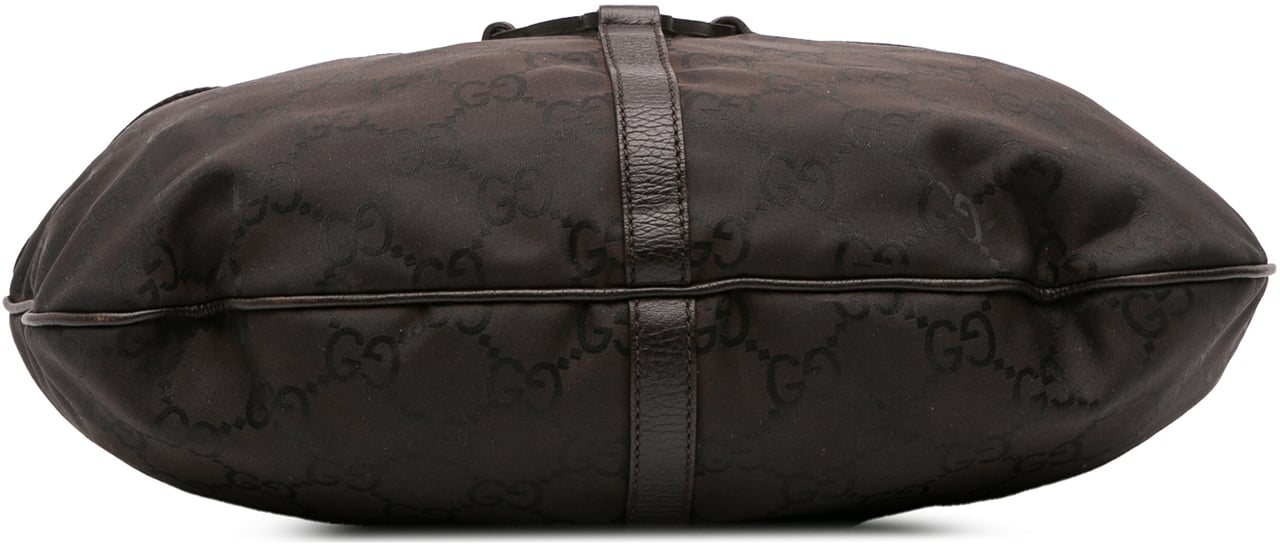 Gucci GG Nylon Reins Hobo Bag Bruin