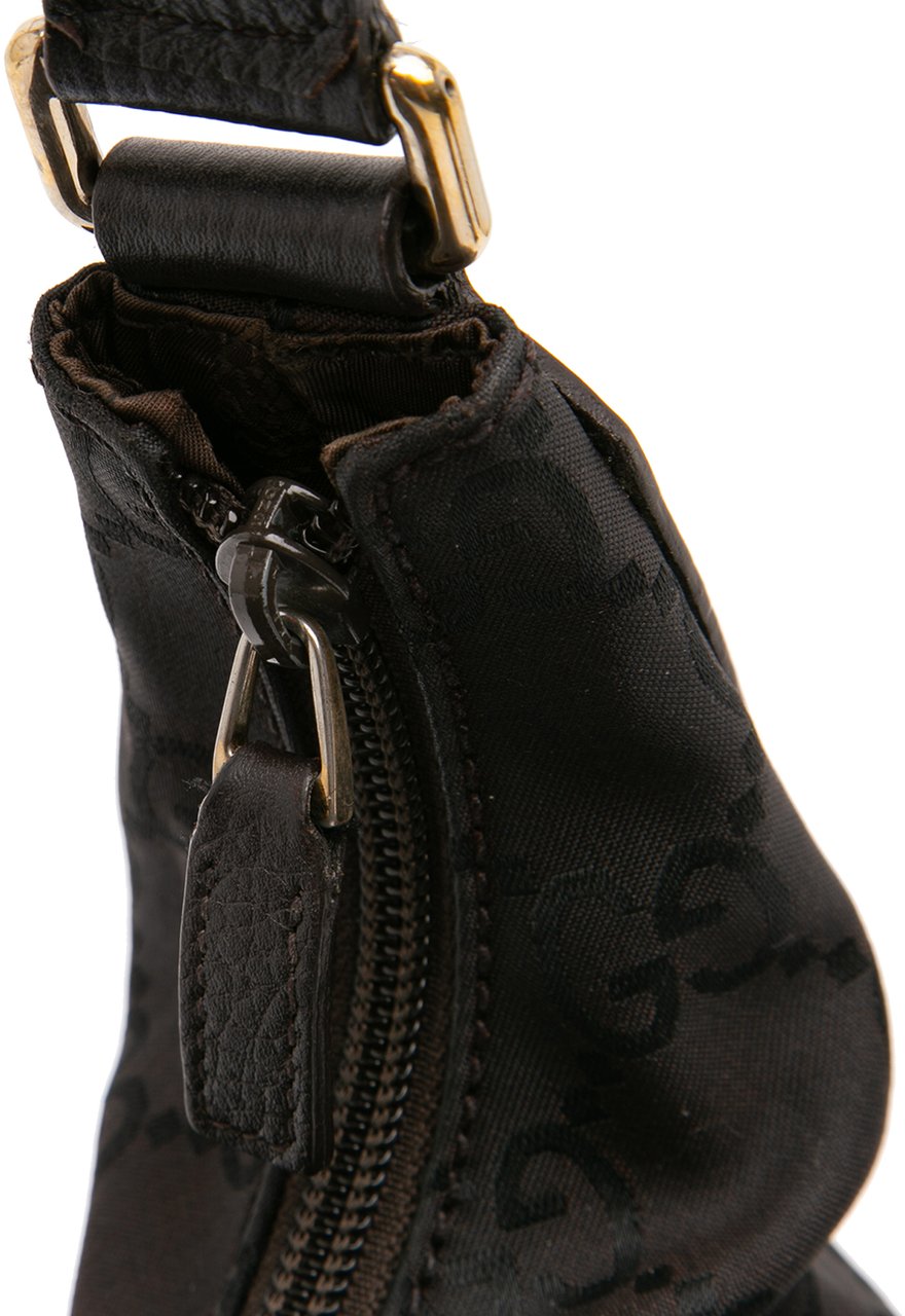Gucci GG Nylon Reins Hobo Bag Bruin