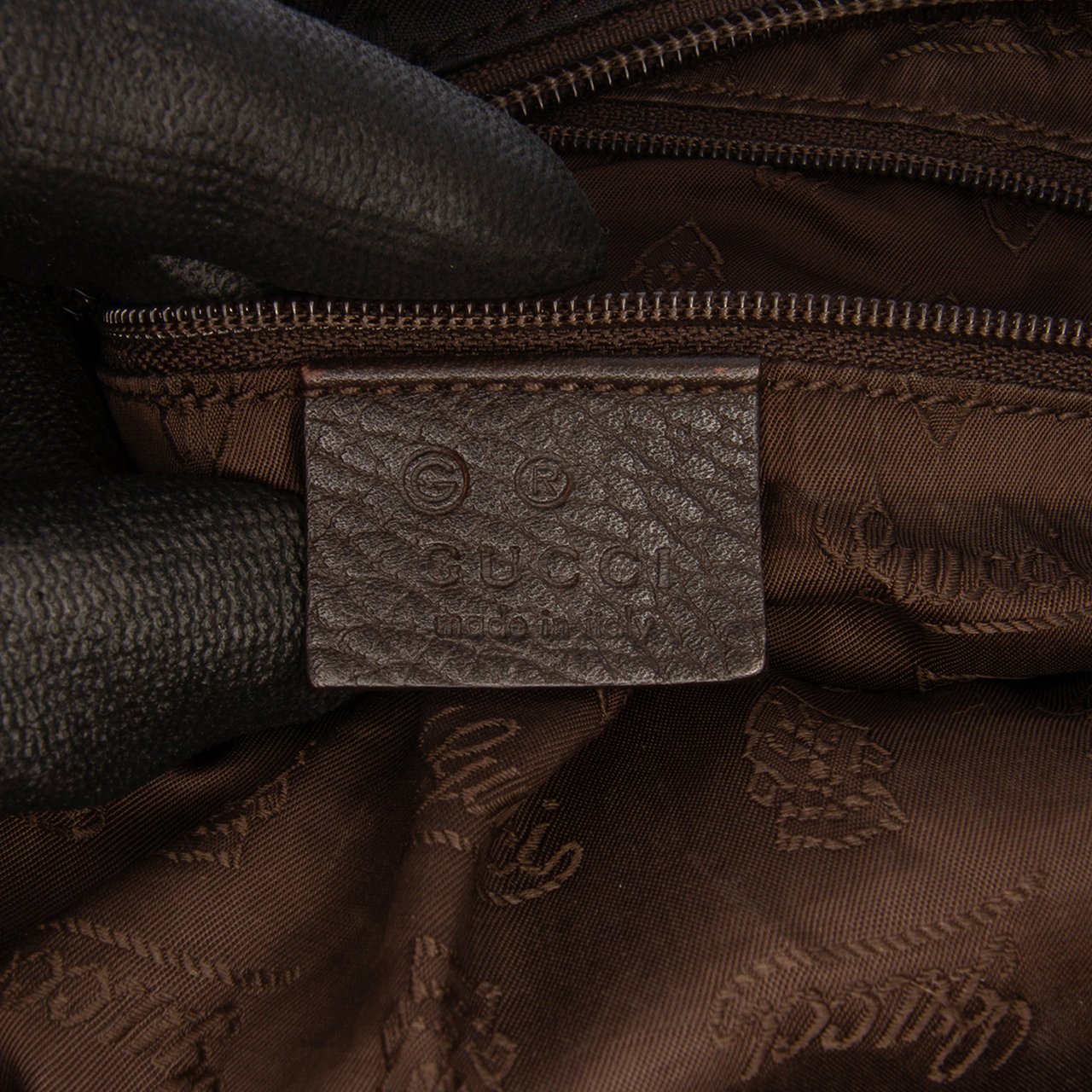 Gucci GG Nylon Reins Hobo Bag Bruin