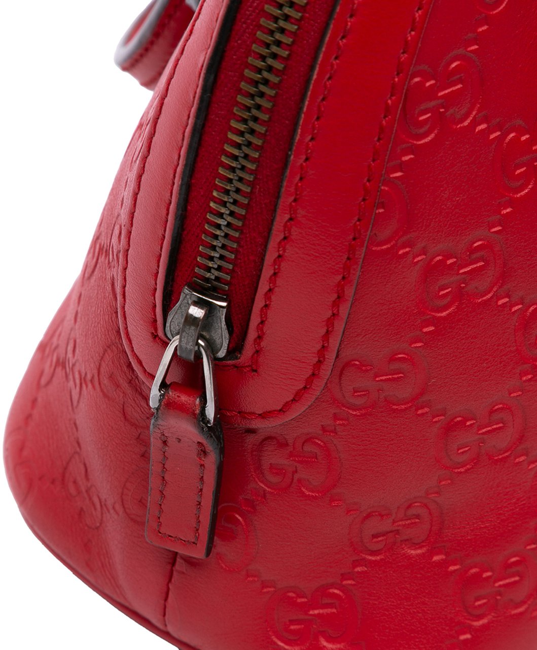 Gucci Mini Guccissima Dome Satchel Rood