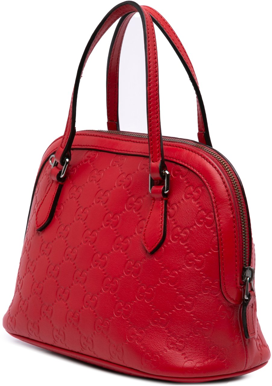 Gucci Mini Guccissima Dome Satchel Rood