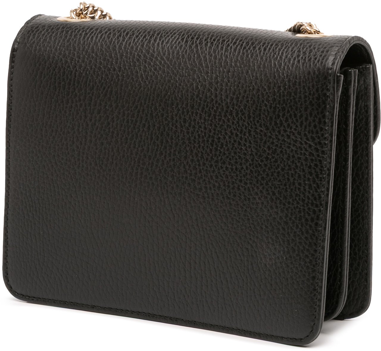 Gucci Small Dollar Calfskin Interlocking G Crossbody Zwart