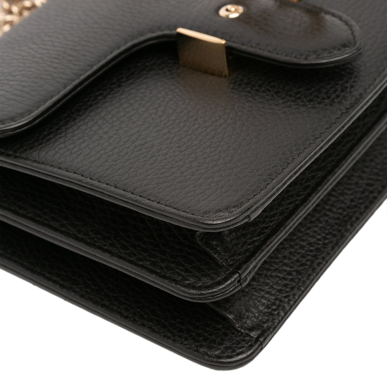 Gucci Small Dollar Calfskin Interlocking G Crossbody Zwart