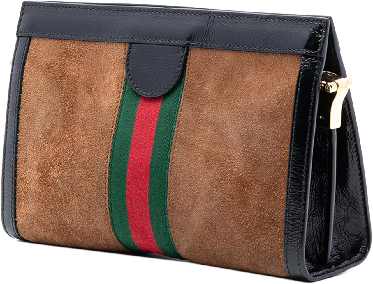 Gucci Small Suede Ophidia Chain Crossbody Bruin