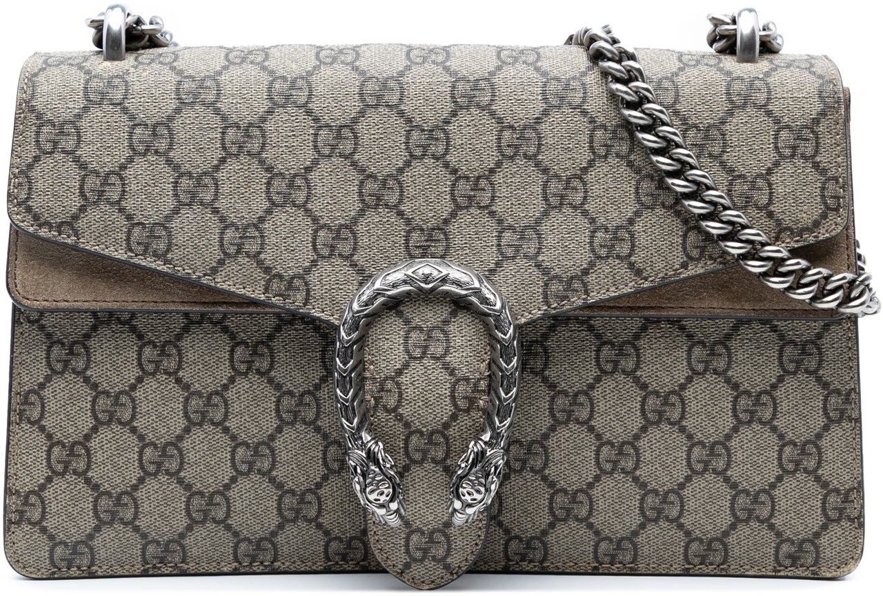 Gucci Medium GG Supreme Dionysus Shoulder Bag Bruin
