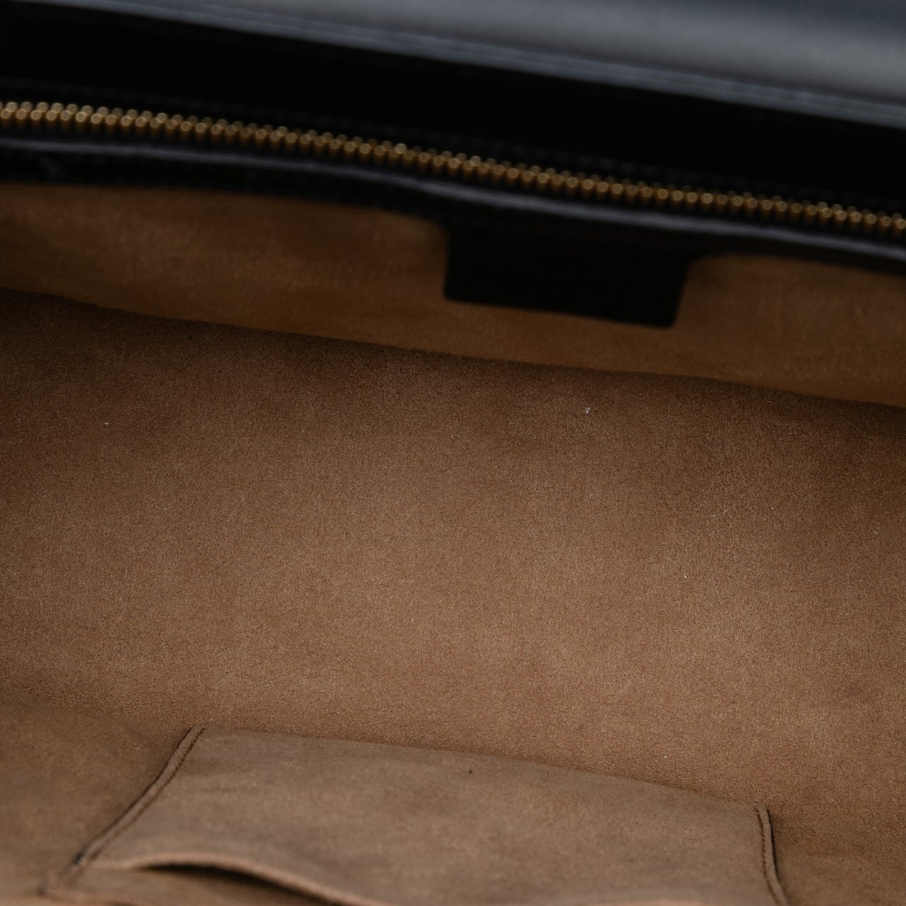Gucci Medium GG Supreme Padlock Shoulder Bag Bruin