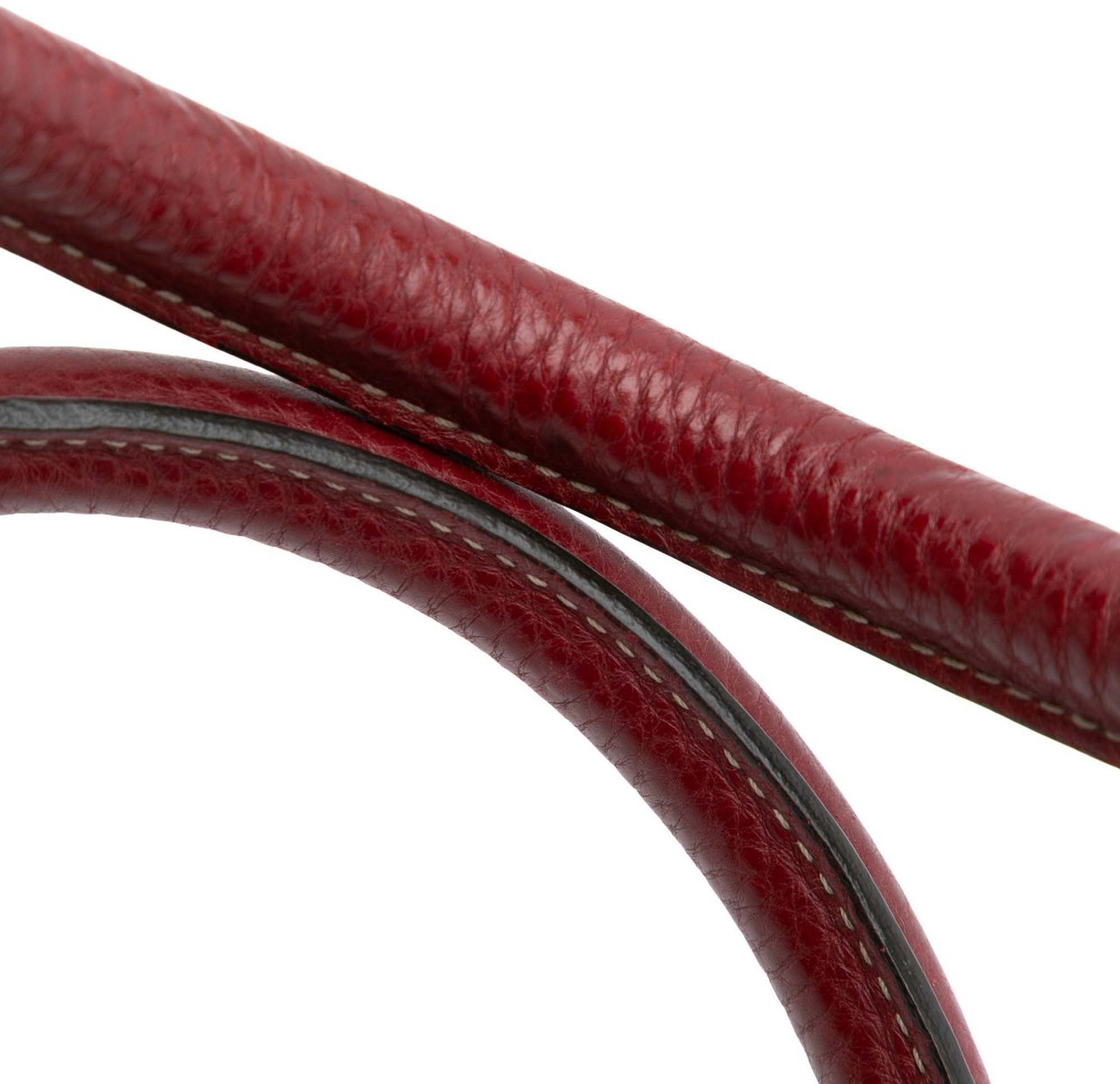 Gucci Guccissima Trimmed Leather Signoria Handbag Rood