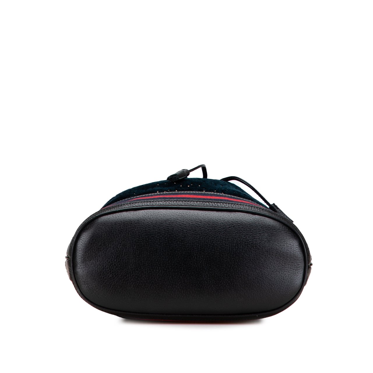 Gucci GG Velvet Web Bucket Zwart