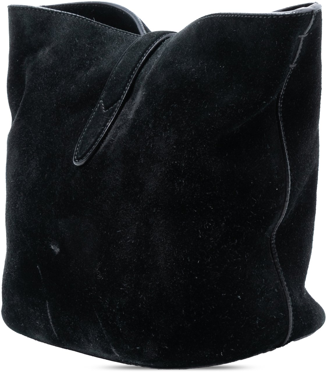 Gucci Suede Soft Jackie Bucket Bag Zwart