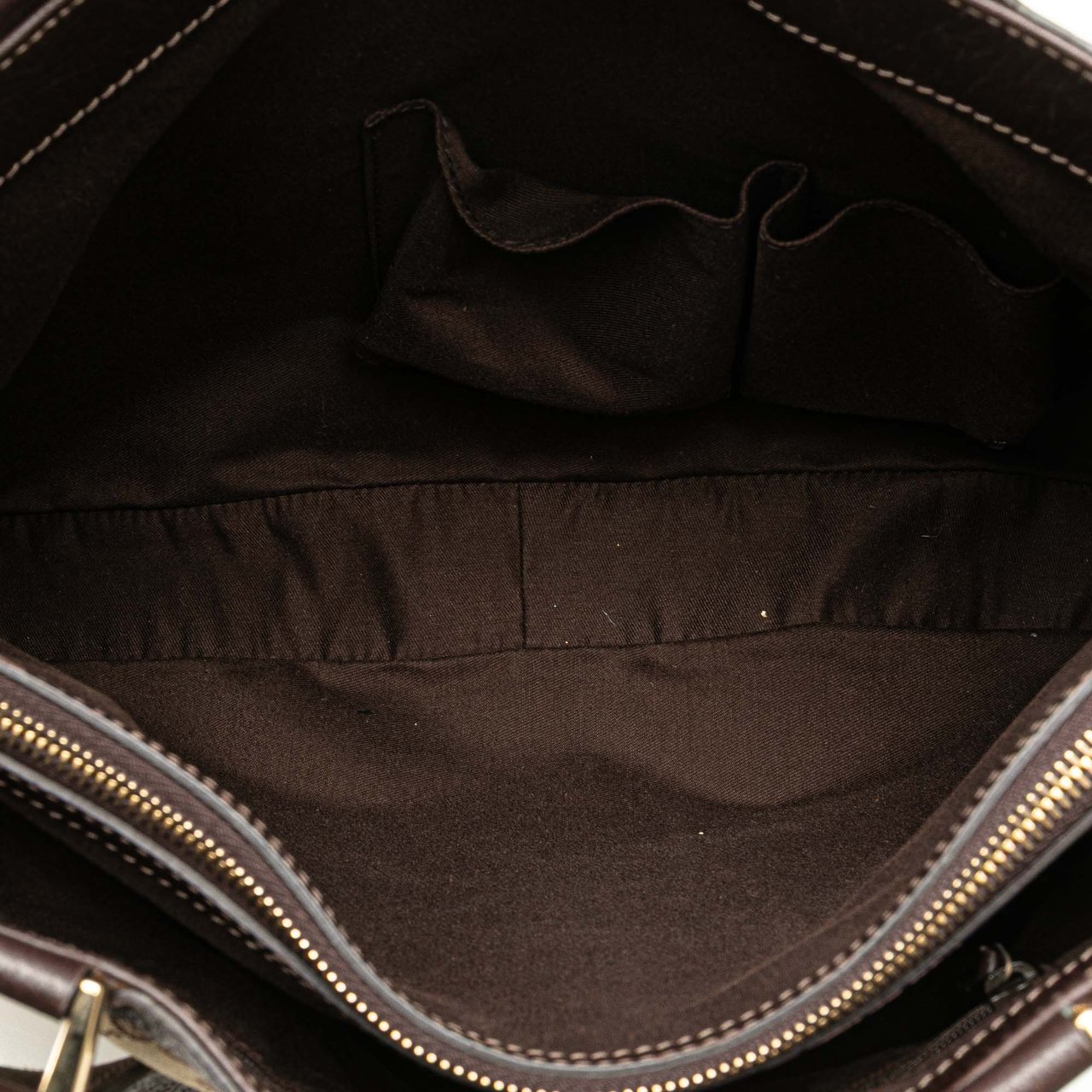 Gucci GG Canvas Abbey D Ring Tote Bruin