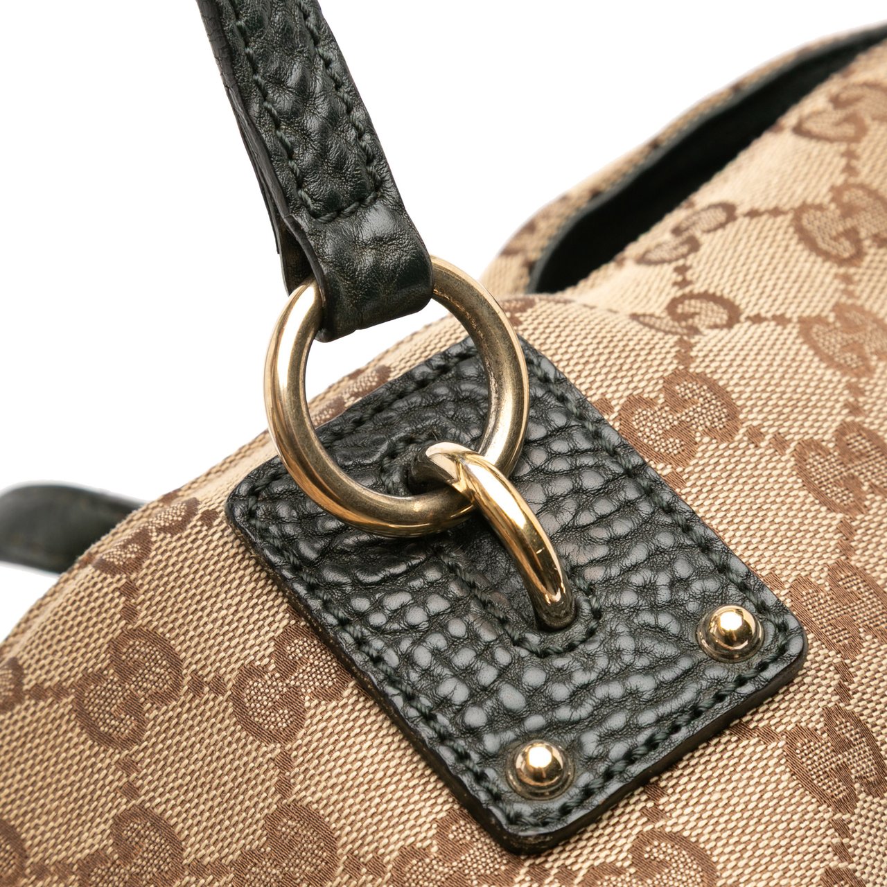 Gucci Large GG Canvas GG Charm Tote Bruin