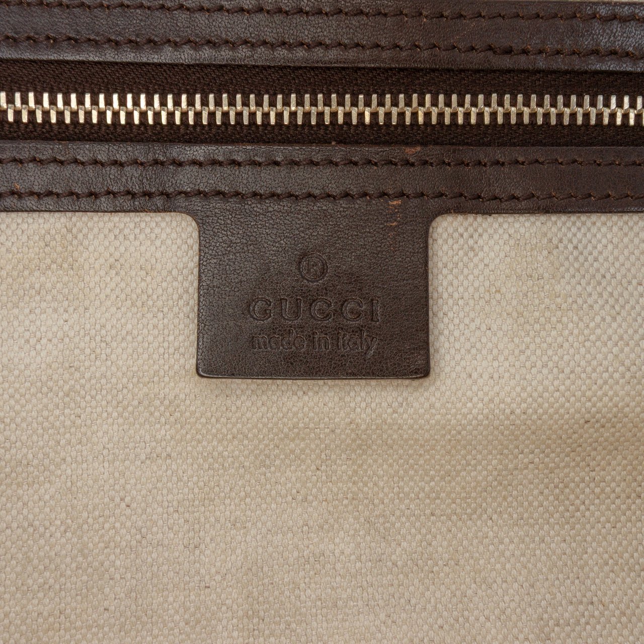 Gucci GG Canvas Web Satchel Bruin