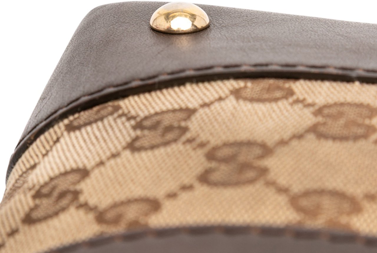 Gucci GG Canvas Web Satchel Bruin