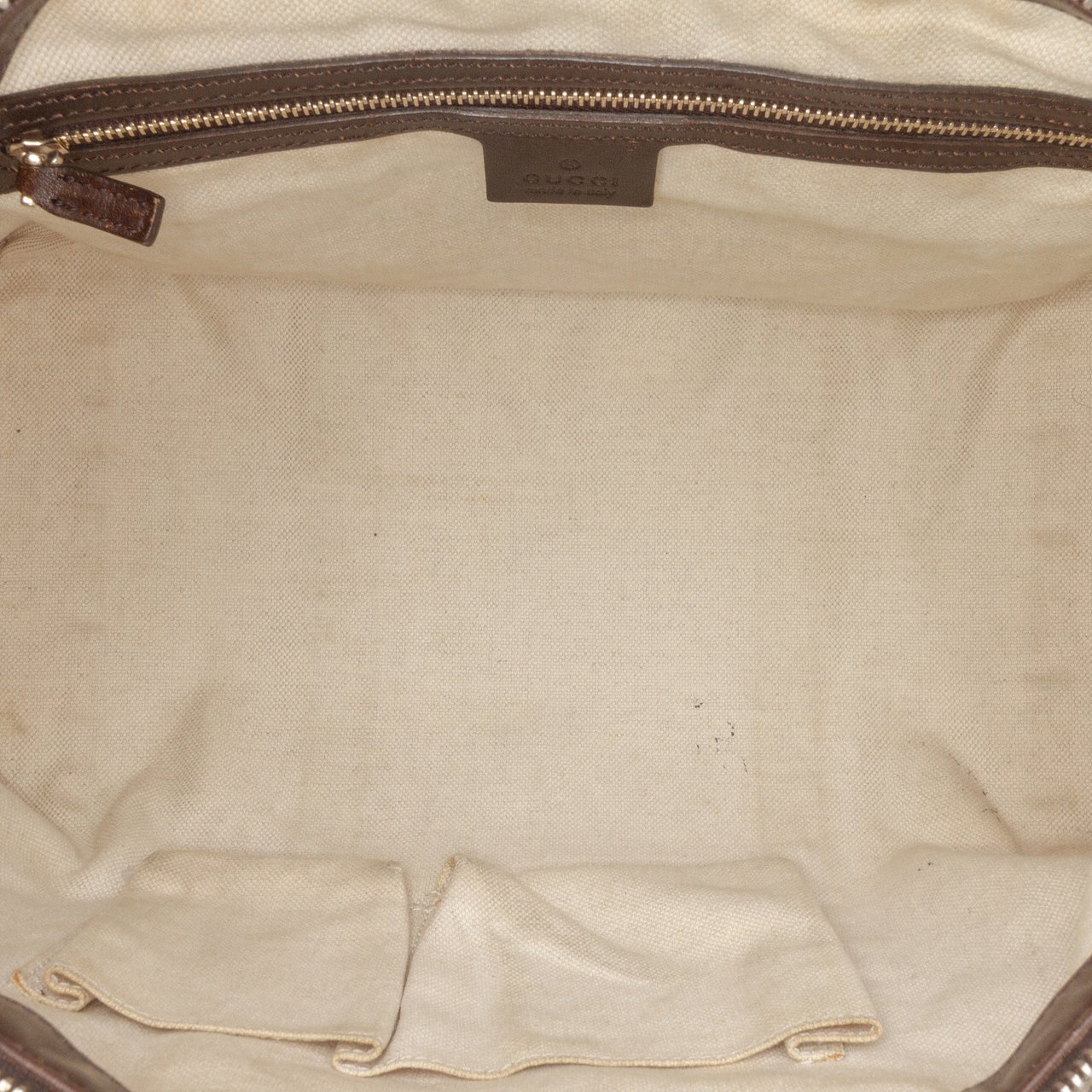 Gucci GG Canvas Web Satchel Bruin