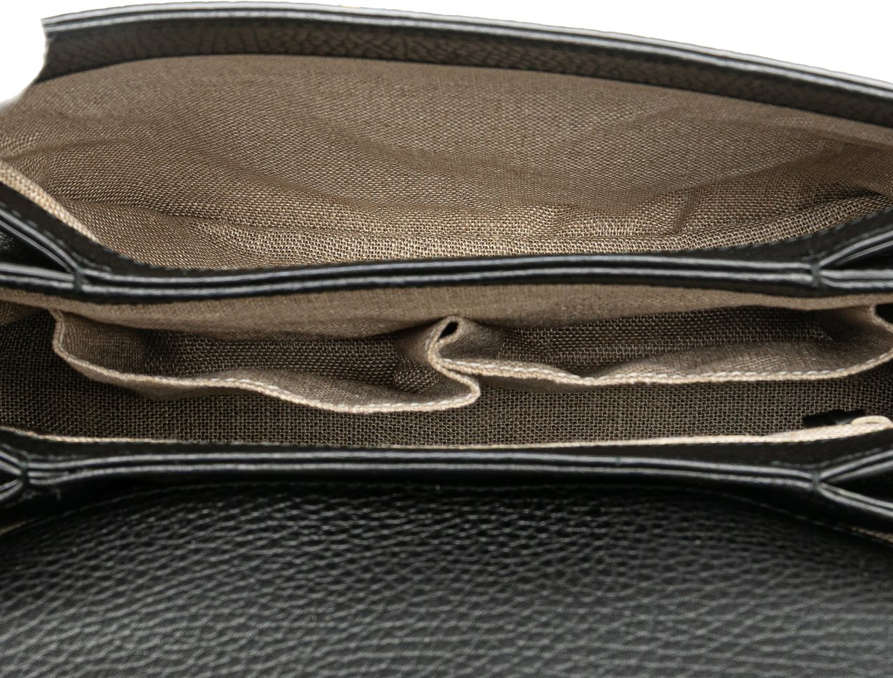 Gucci Small Dollar Calf Interlocking G Satchel Zwart