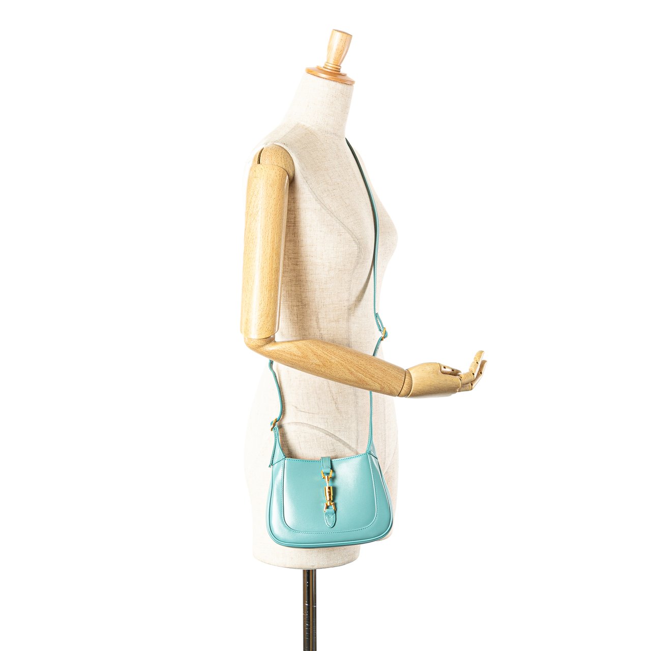 Gucci Mini Calfskin Jackie 1961 Crossbody Blauw