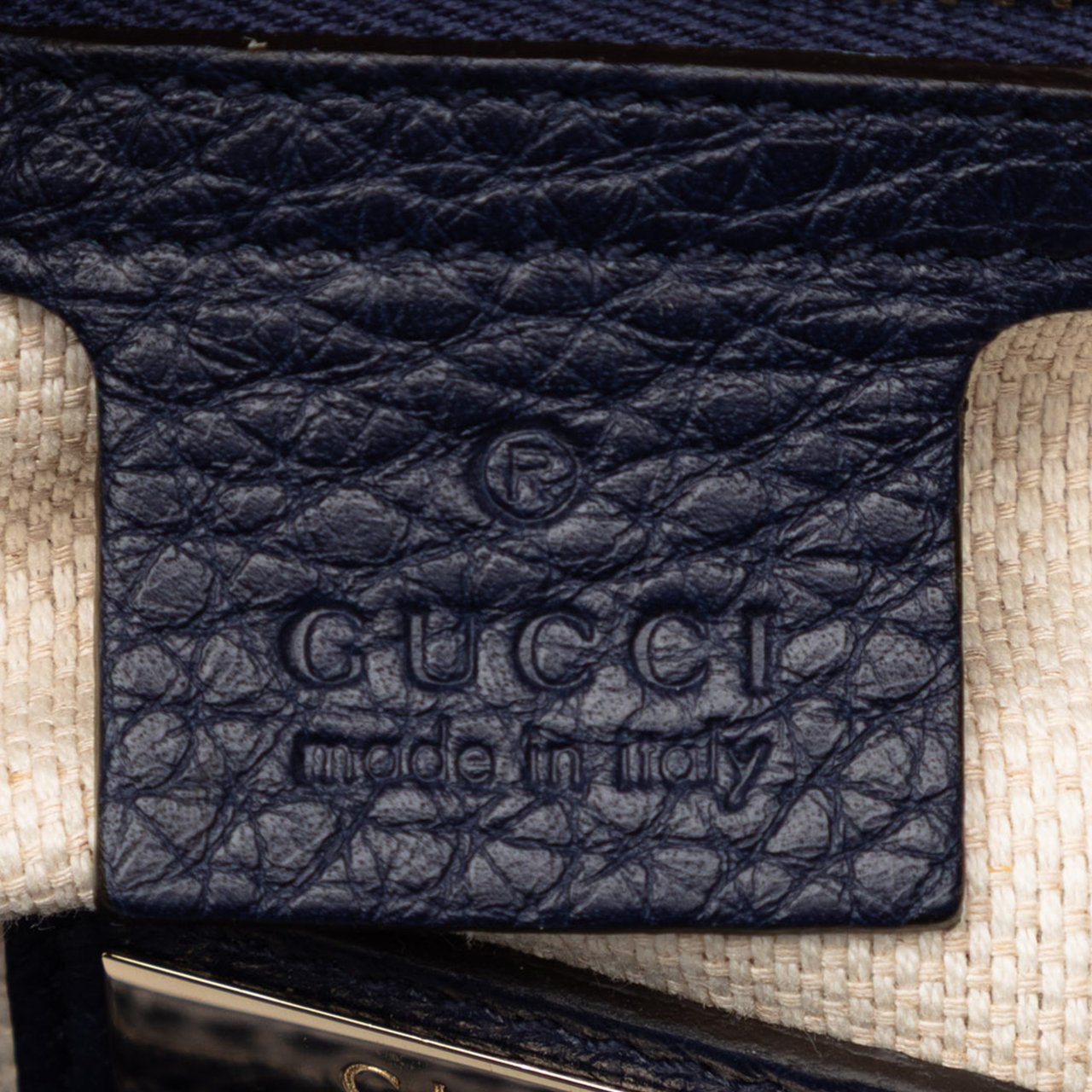 Gucci Small Canvas Flora Bamboo Shopper Satchel Blauw