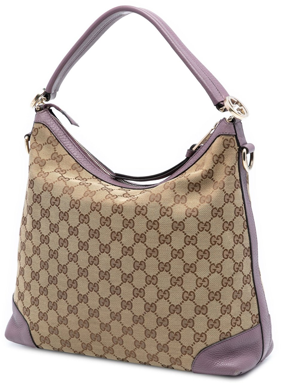 Gucci Small GG Canvas Miss GG Hobo Bruin