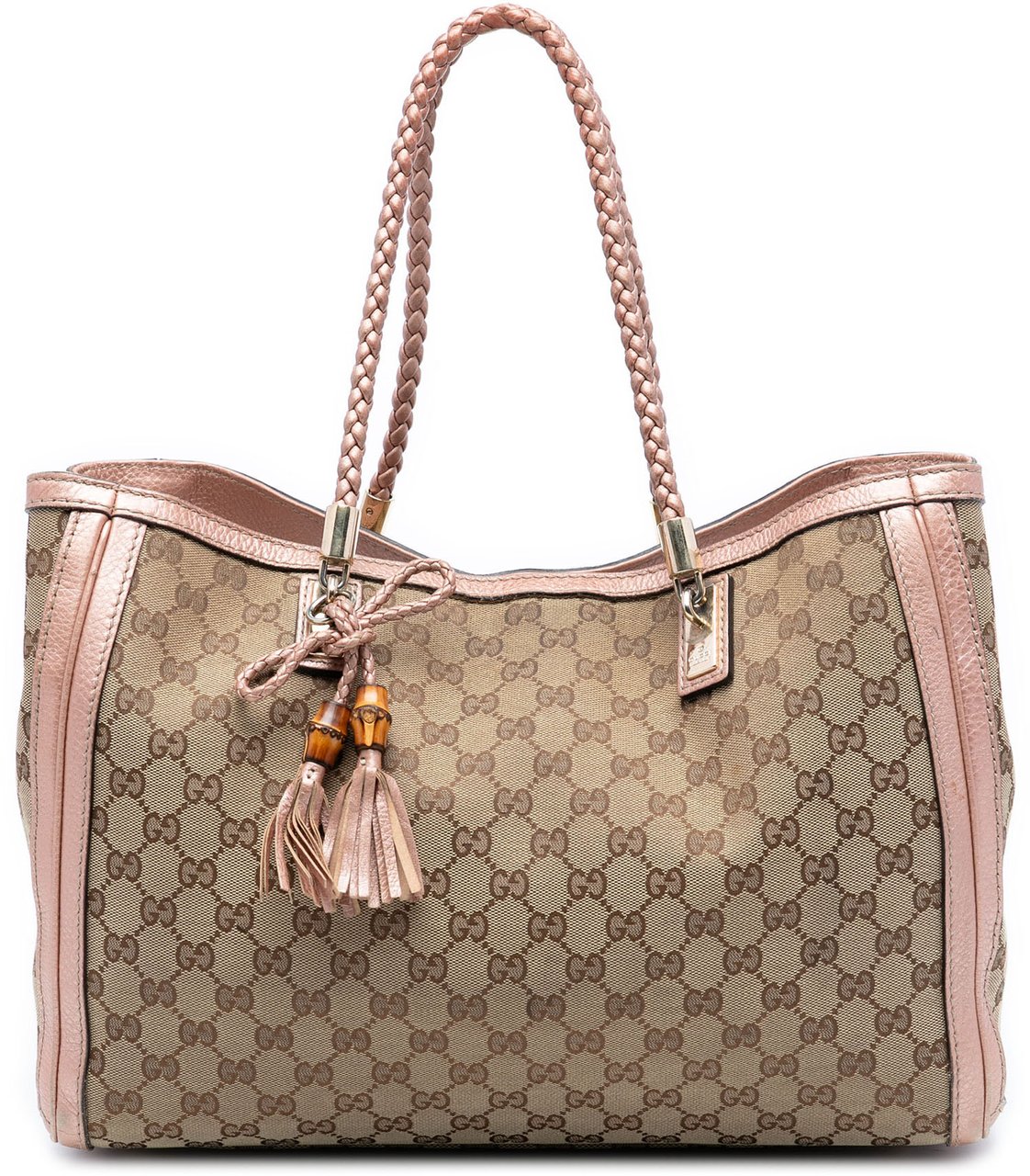 Gucci Medium GG Canvas Bella Tote Bruin