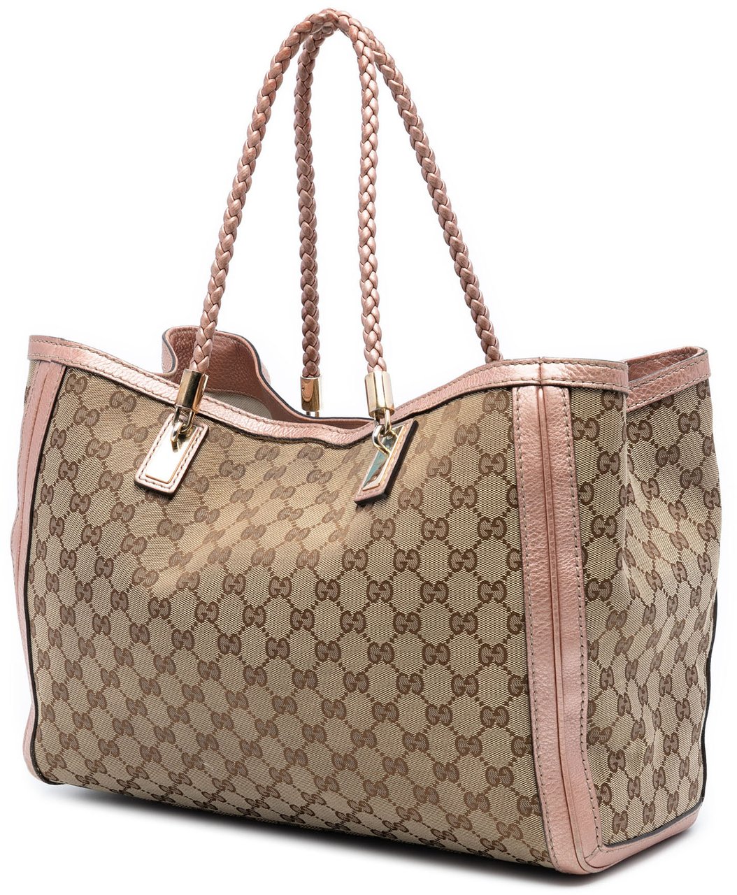 Gucci Medium GG Canvas Bella Tote Bruin