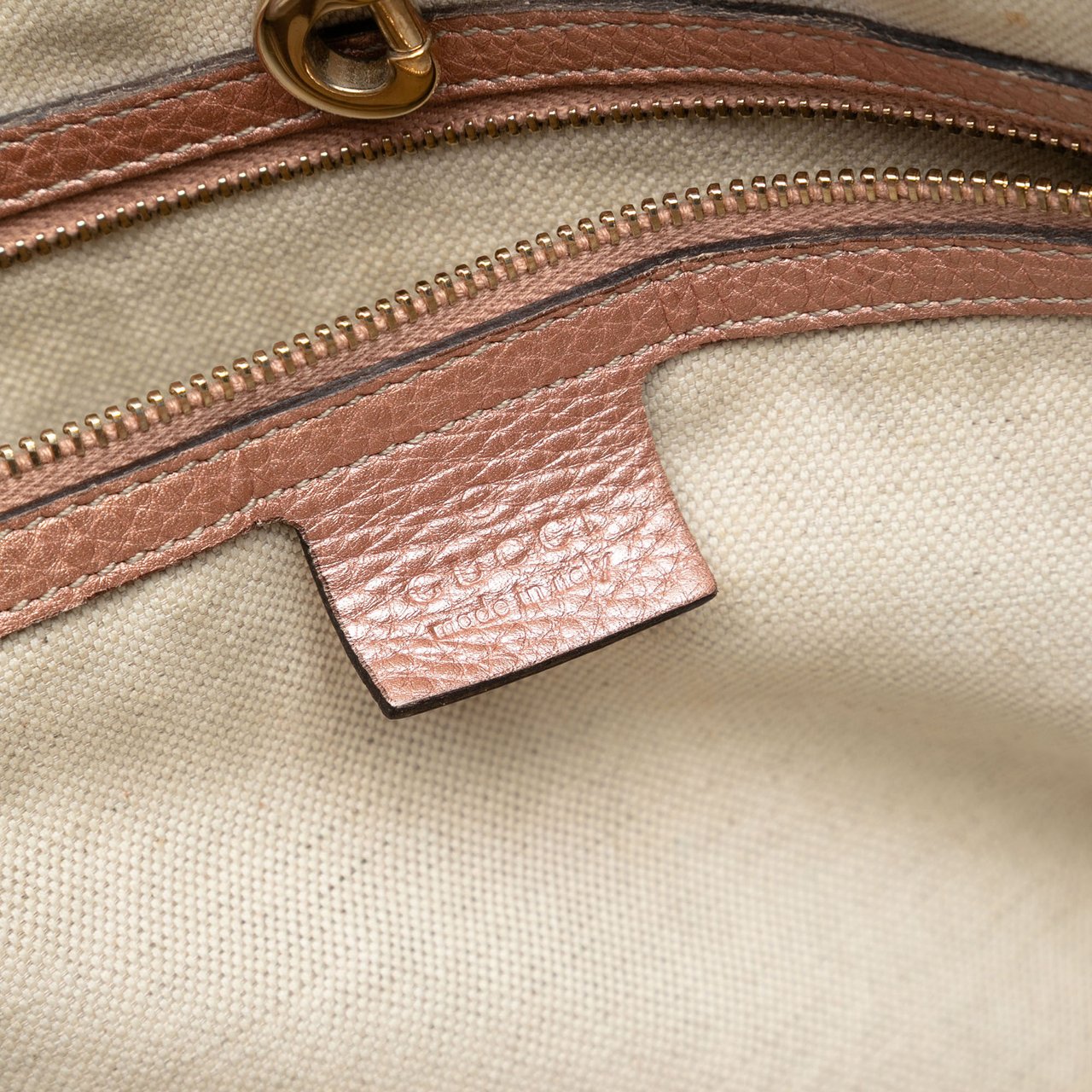 Gucci Medium GG Canvas Bella Tote Bruin