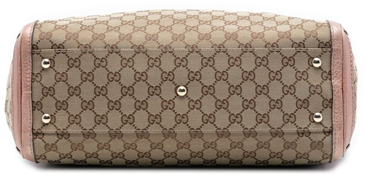 Gucci Medium GG Canvas Bella Tote Bruin