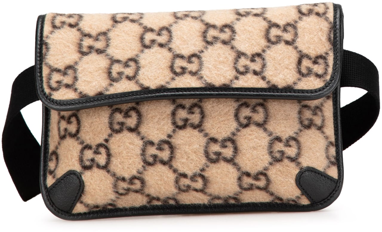 Gucci GG Wool Slim Belt Bag Bruin