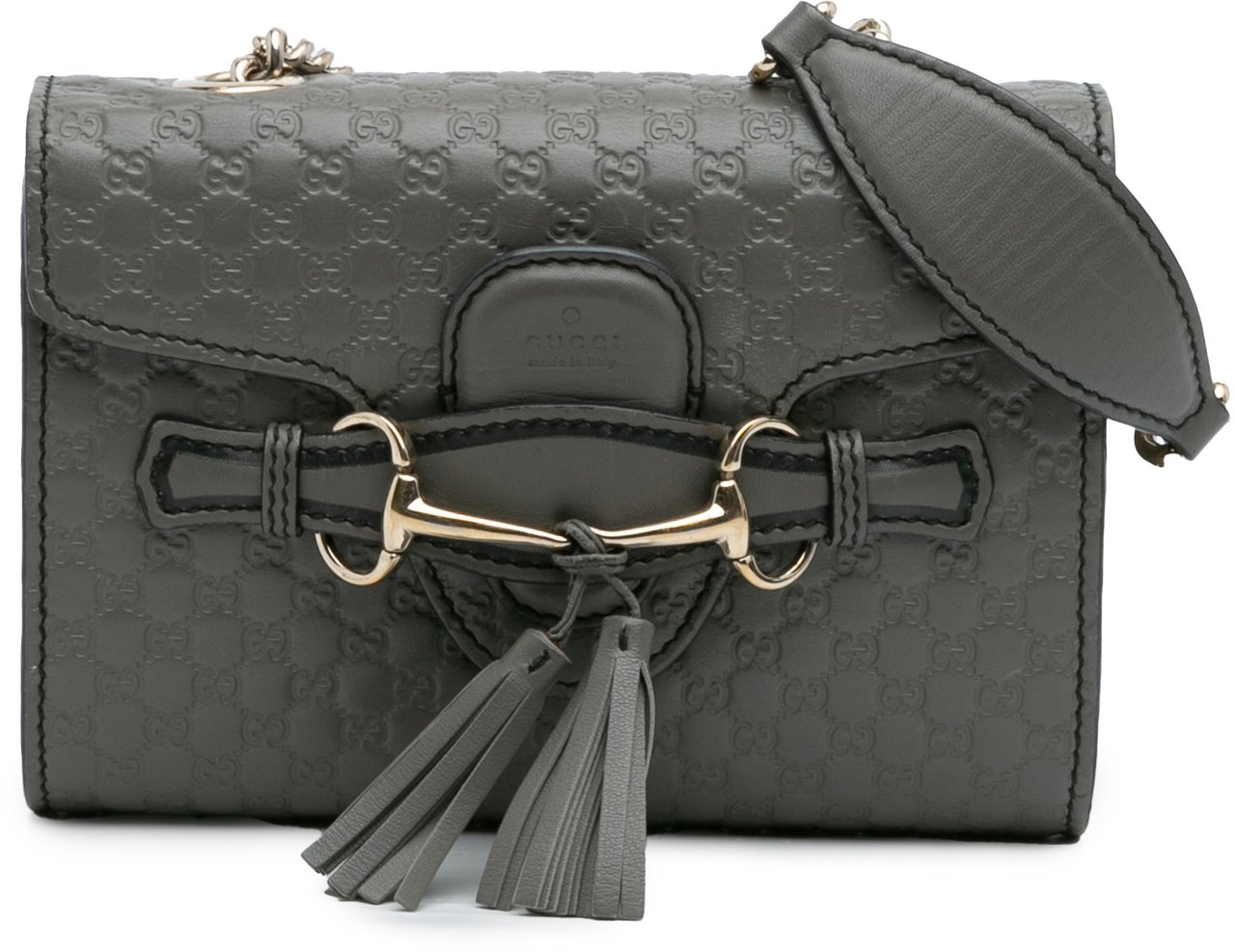 Gucci Mini Microguccissima Emily Crossbody Grijs