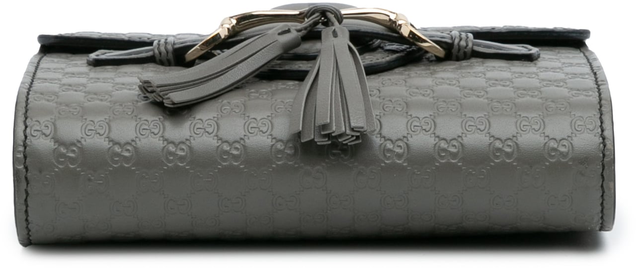 Gucci Mini Microguccissima Emily Crossbody Grijs