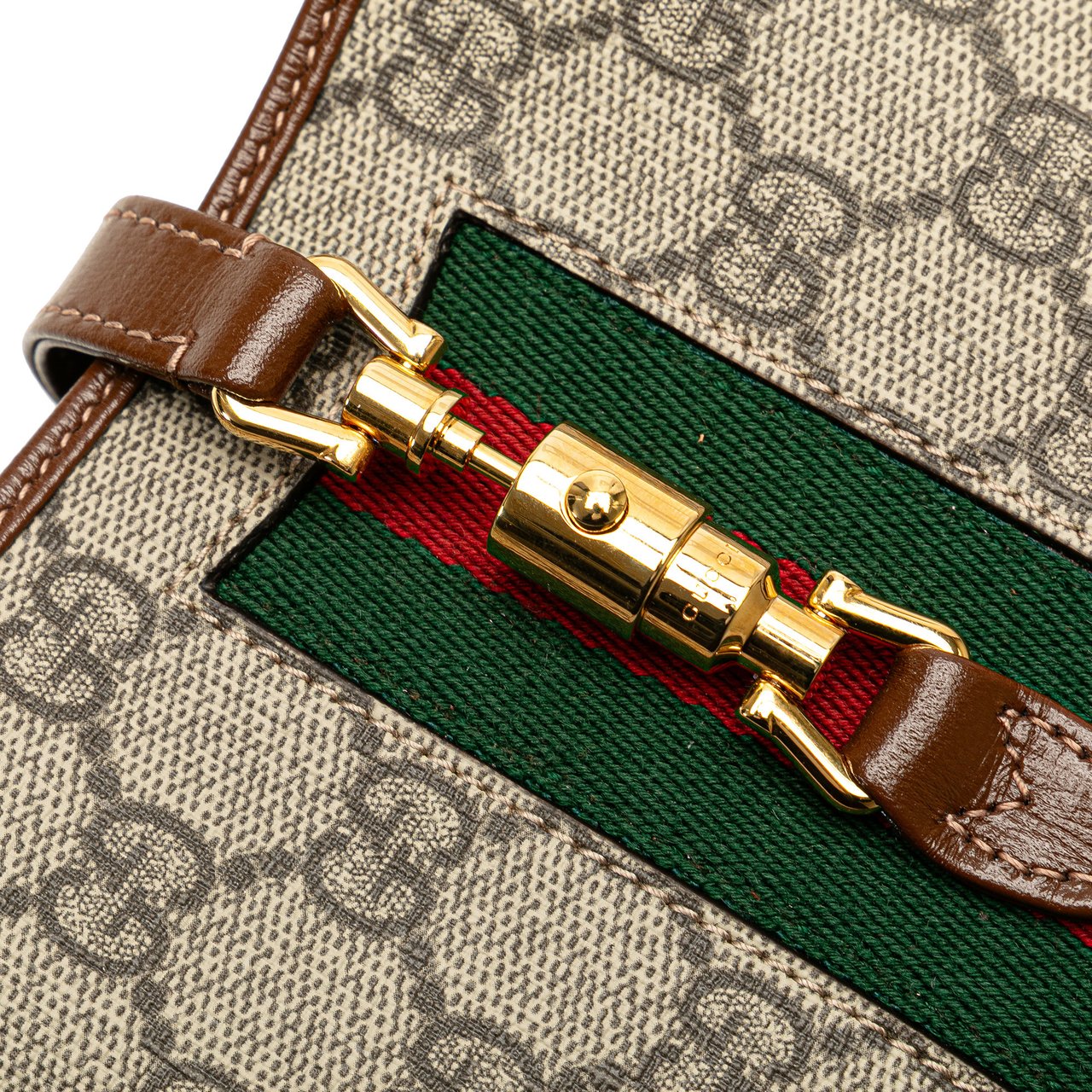Gucci Mini GG Supreme Web Jackie 1961 Crossbody Bruin