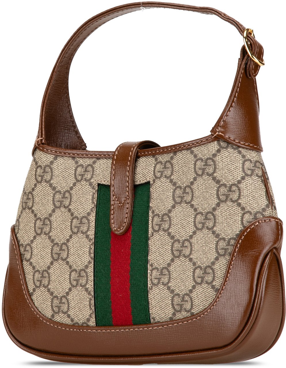 Gucci Mini GG Supreme Web Jackie 1961 Crossbody Bruin