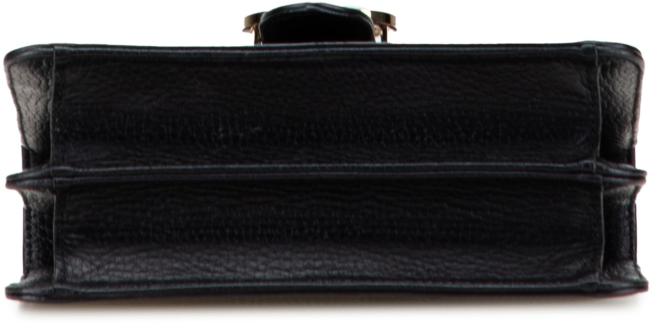Gucci Small Dollar Calfskin Interlocking G Crossbody Zwart