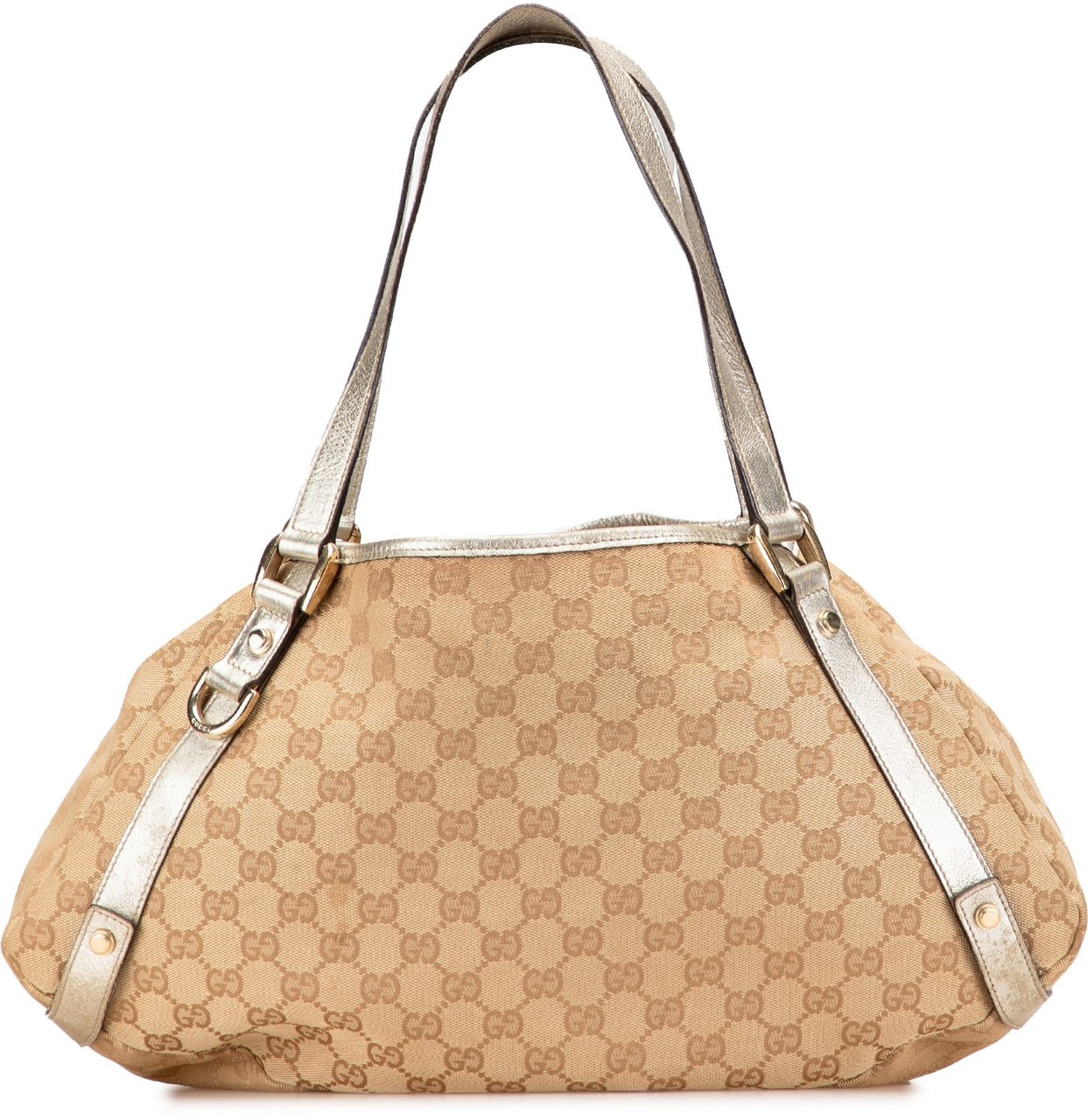 Gucci GG Canvas Abbey D Ring Tote Bruin