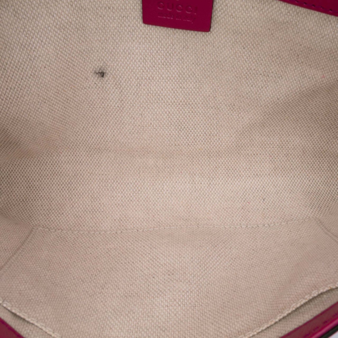 Gucci Soft Patent Soho Disco Clutch Roze