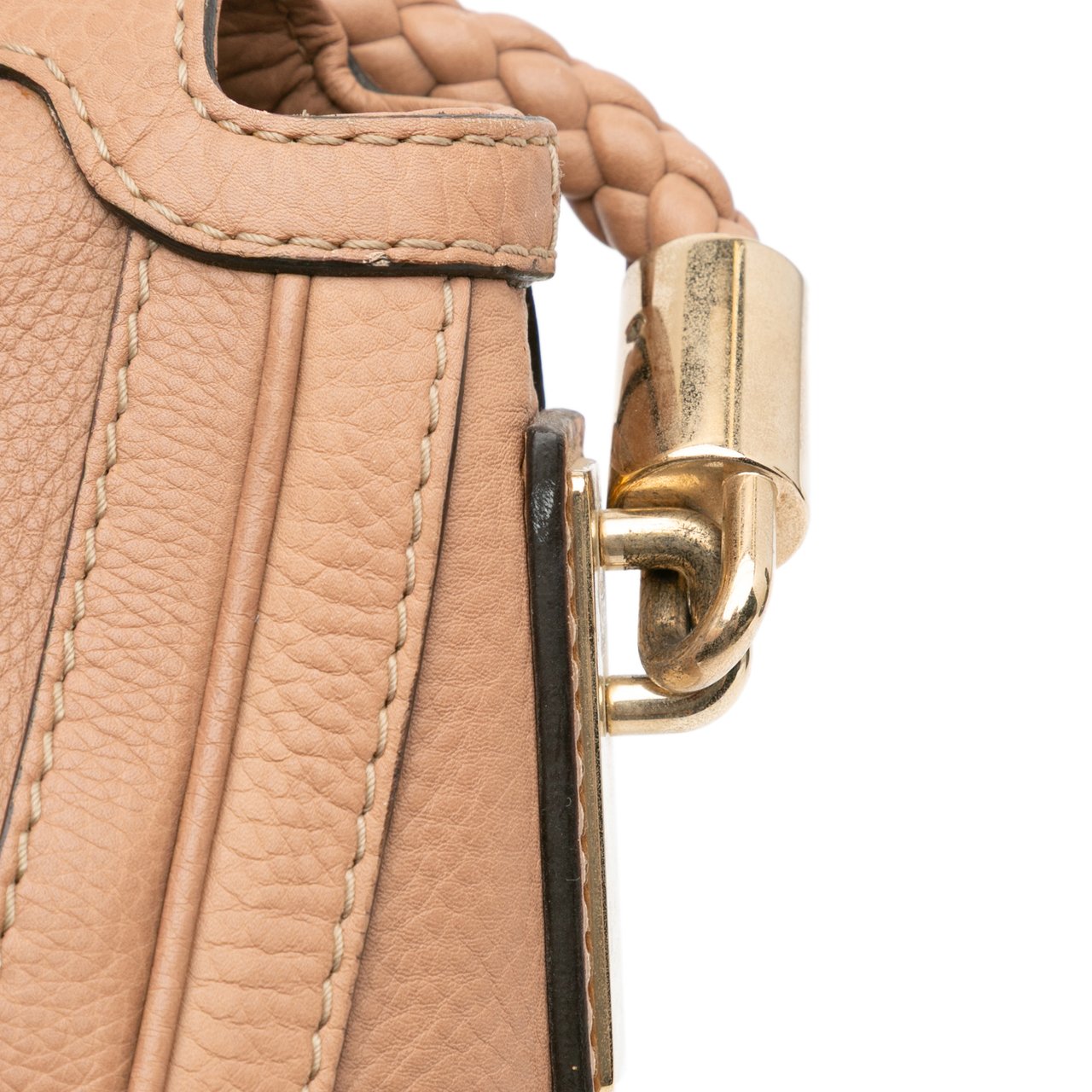 Gucci Medium Pebbled Calfskin Bella Shoulder Bag Bruin