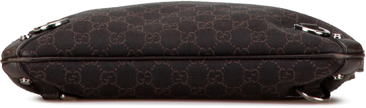 Gucci GG Denim Abbey D Ring Crossbody Bruin