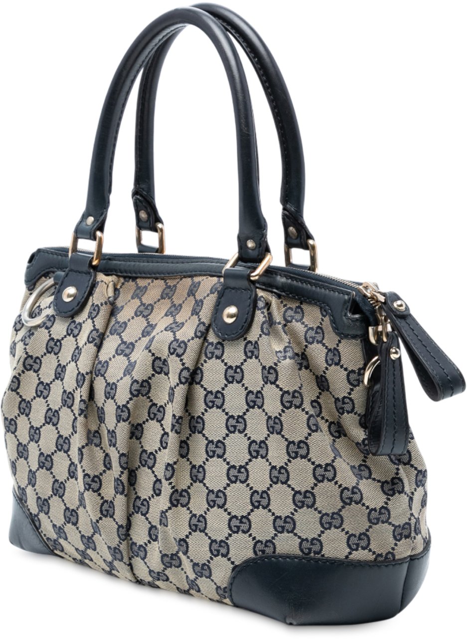 Gucci GG Canvas Sukey Satchel Bruin