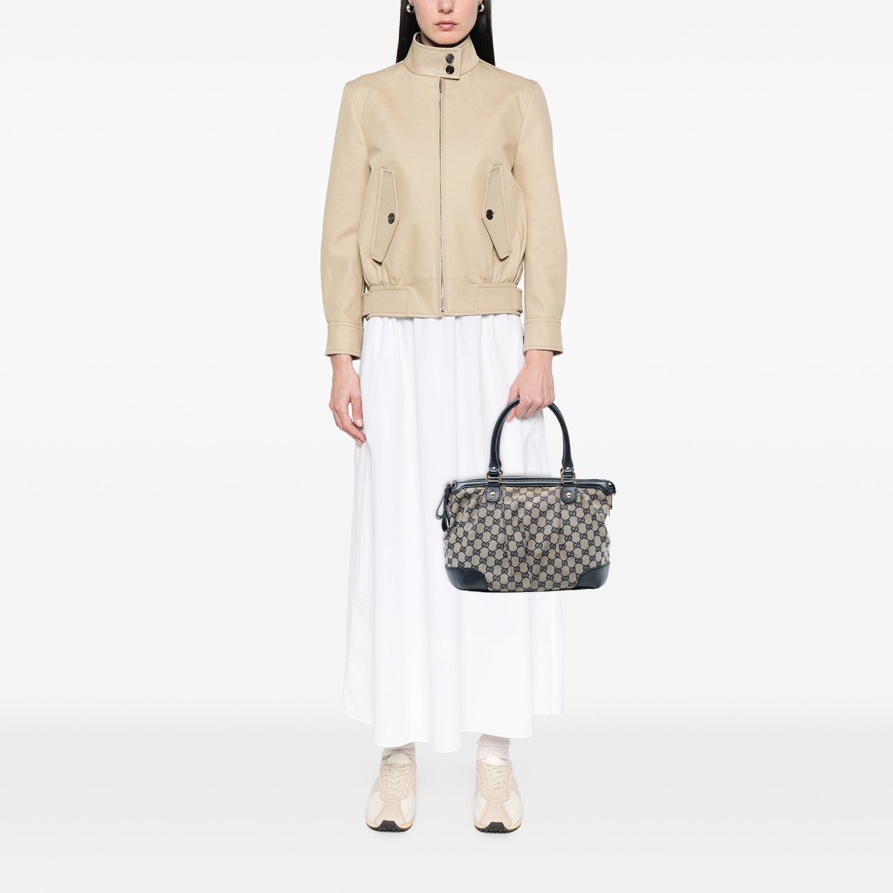 Gucci GG Canvas Sukey Satchel Bruin