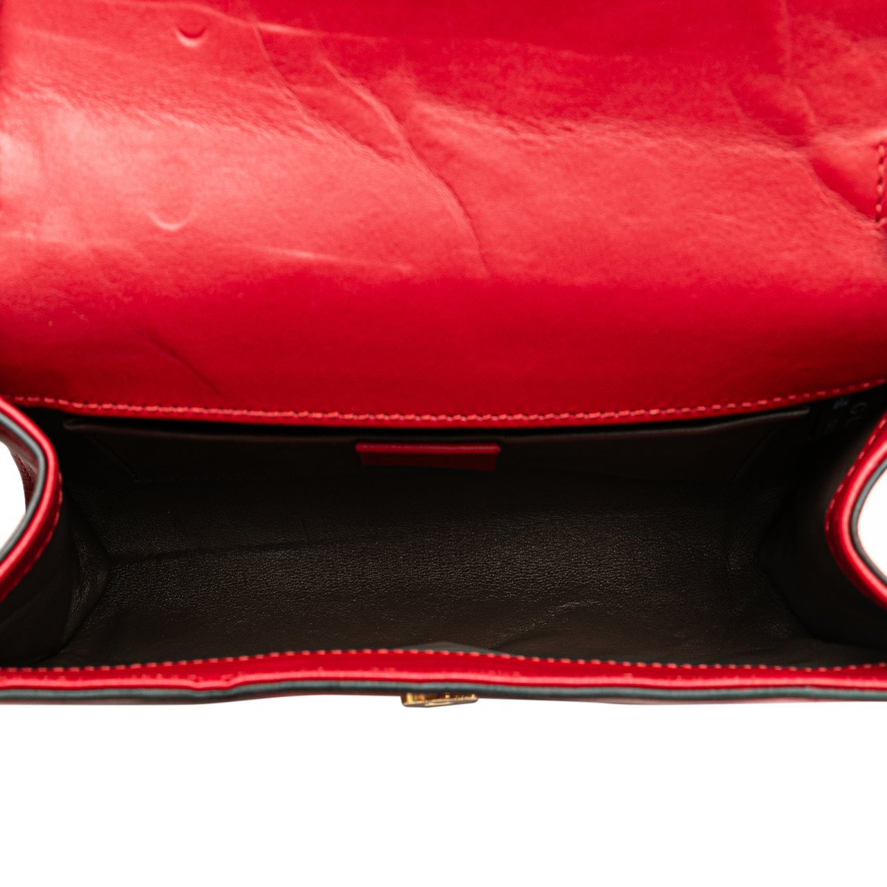 Gucci Small Leather Zumi Satchel Rood