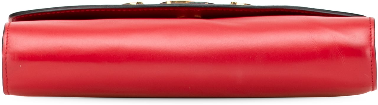 Gucci Small Leather Zumi Satchel Rood