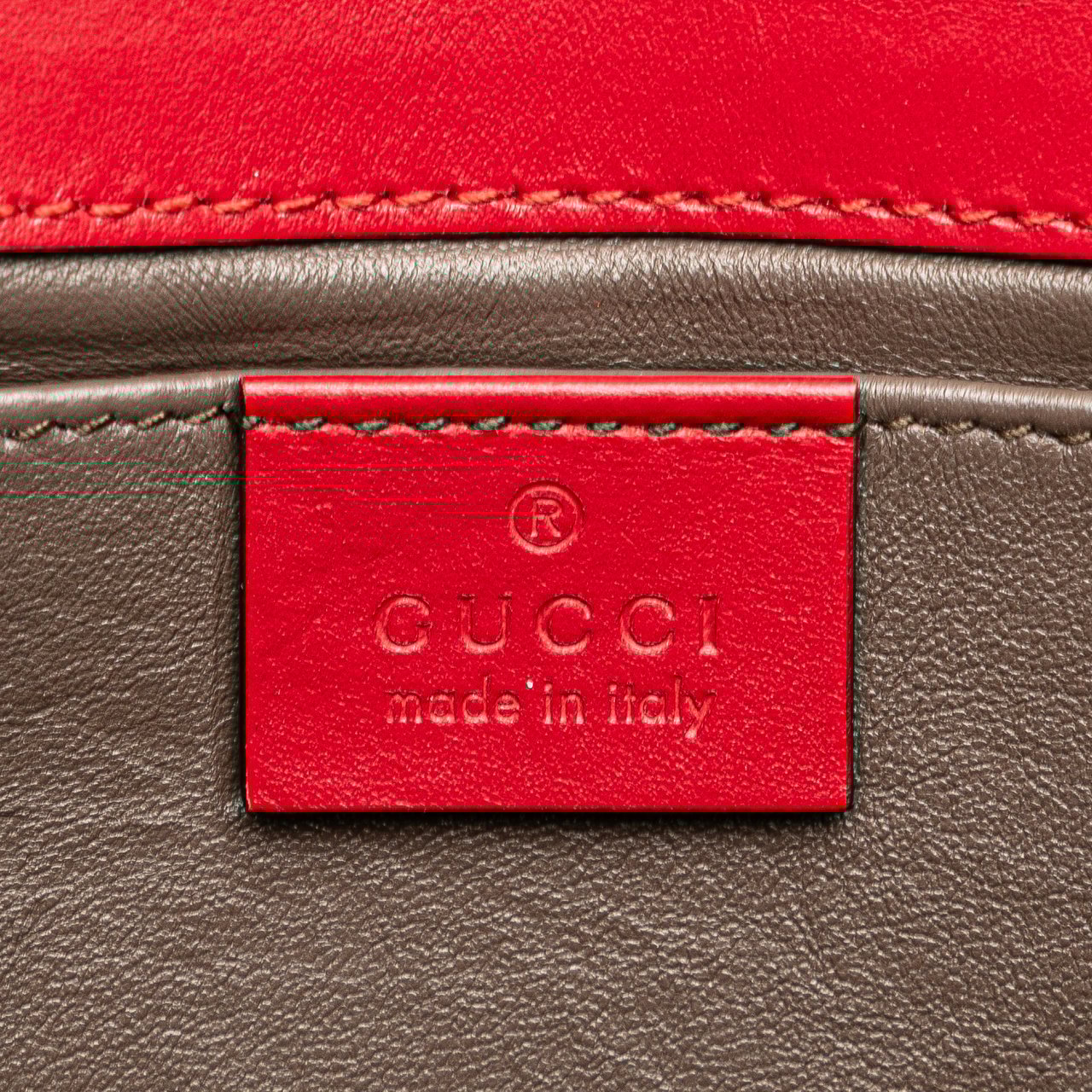 Gucci Small Leather Zumi Satchel Rood