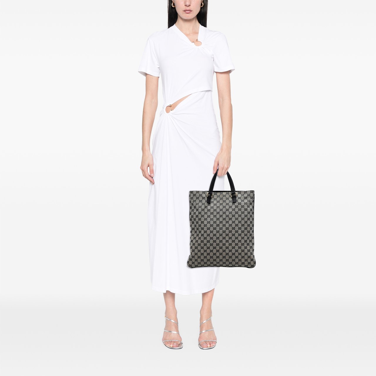 Gucci GG Canvas Tote Bruin