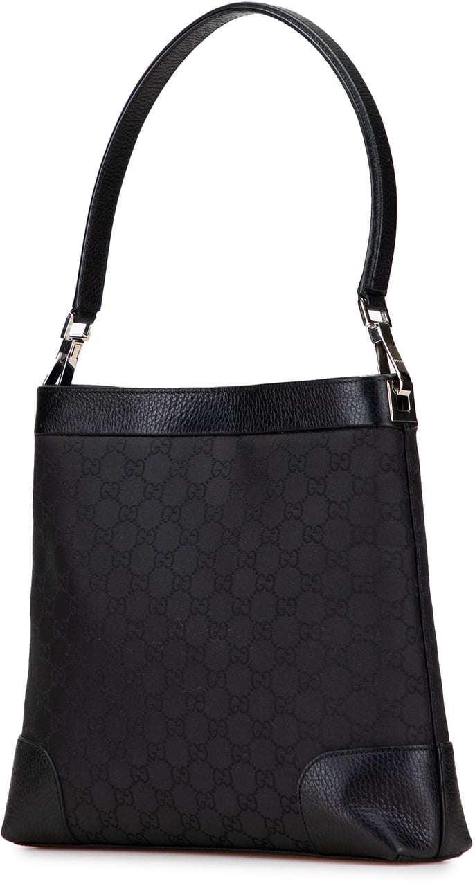 Gucci GG Nylon Shoulder Bag Zwart