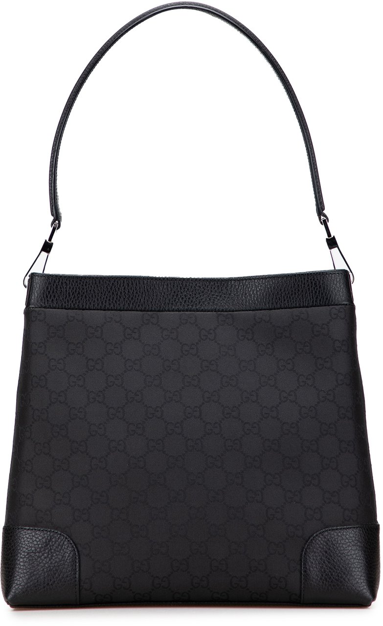 Gucci GG Nylon Shoulder Bag Zwart